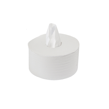 HYGIÉNIQUE DEVIDAGE CENTRAL ECOLABEL 2 PLIS - 180 M  17 G/M2 Ø20x11 CM BLANC OUATE (12 UNITÉ)