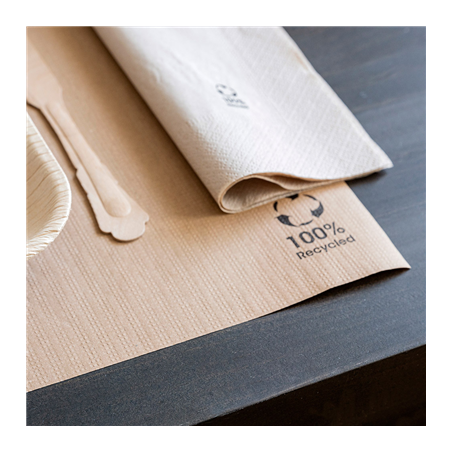 SETS DE TABLE XL - RECYCLÉS 80 G/M2 35x50 CM NATUREL PAPIER (1000 UNITÉ)