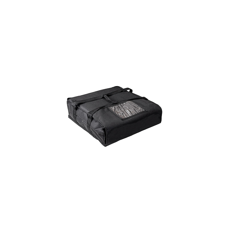 VALISE TRANSPORT 2 BOÎTES PIZZA  55,6x55x16,5 CM NOIR POLIÉSTER+PEVA (1 UNITÉ)