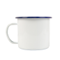 TASSES 'ENAMELWARE' 500 ML Ø 9x9 CM BLANC ACIER ÉMAILLÉ (6 UNITÉ)