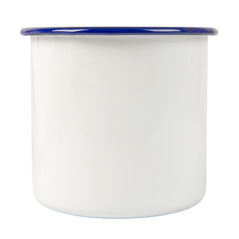 BOLS 'ENAMELWARE' 1200 ML Ø 12x12 CM BLANC ACIER ÉMAILLÉ (6 UNITÉ)