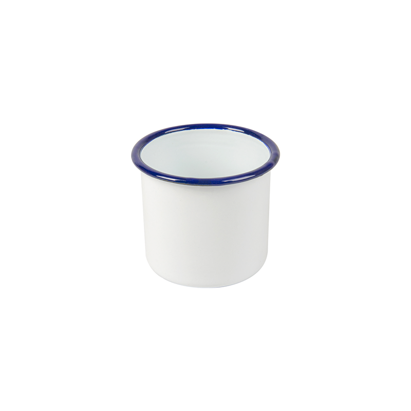 BOLS 'ENAMELWARE' 350 ML Ø 8x8 CM BLANC ACIER ÉMAILLÉ (6 UNITÉ)