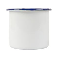 BOLS 'ENAMELWARE' 350 ML Ø 8x8 CM BLANC ACIER ÉMAILLÉ (6 UNITÉ)