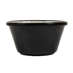 RAMEQUINS 'ASAMI WARE' 60 ML Ø 6,4x3,5 CM NOIR MÉLAMINE (24 UNITÉ)