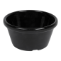 12 RAMEQUINS 60 ML Ø 7x3,5 CM NOIR PET (1 UNITÉ)