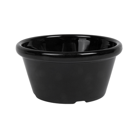 12 RAMEQUINS 60 ML Ø 7x3,5 CM NOIR PET (1 UNITÉ)