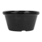 12 RAMEQUINS 60 ML Ø 7x3,5 CM NOIR PET (1 UNITÉ)