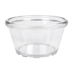 12 RAMEQUINS 90 ML Ø 7,5x4 CM TRANSPARENT PET (1 UNITÉ)