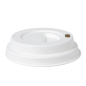 COUVERCLES POUR GOBELETS À CAFÉ 120 ML 'BIONIC'  Ø 6,2 CM BLANC BAGASSE (2000 UNITÉ)