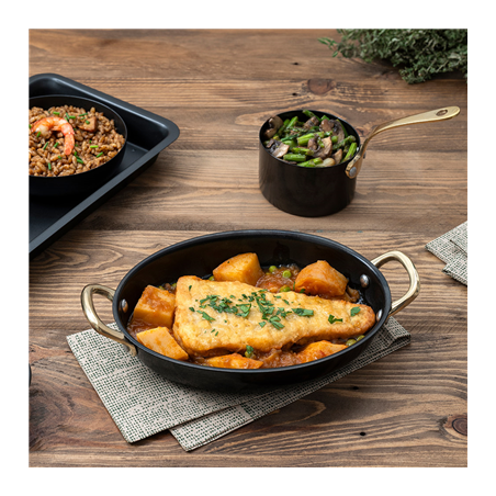 MINI SAUTOIR 'ARTINOX' 500 ML 18,5x13,5x3,1 CM NOIR INOX (1 UNITÉ)