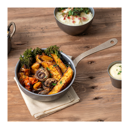 MINI POÊLE 'ARTINOX' 400 ML Ø 13,5x3,75 CM ARGENTE INOX (1 UNITÉ)