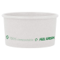 POTS À GLACES 'COMPOSTABLE' 240 ML 250 G/M2 Ø9,4x5,5 CM BLANC CARTON (2000 UNITÉ)