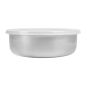 BOL AVEC COUVERCLE 'ARTINOX' 730 ML Ø16x5 CM ARGENTE INOX + LDPE (24 UNITÉ)