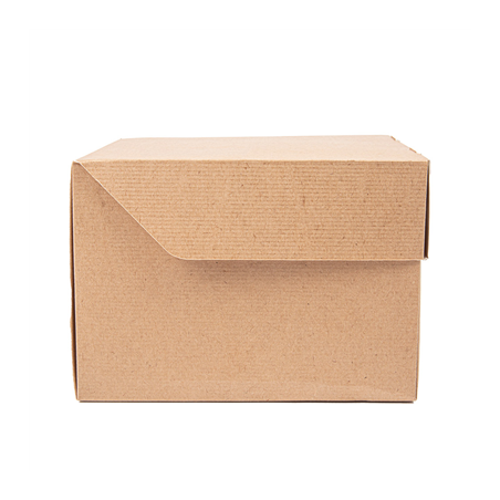 BOÎTES HAMBURGER 'THEPACK' 240 G/M2 15,5x15,5x11,5 CM (XXL) NATUREL CARTON ONDULÉ NANO-MICRO (300 UNITÉ)