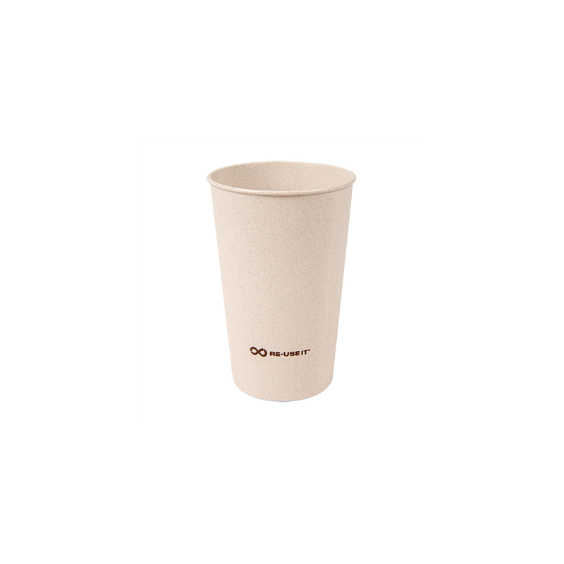 VERRES RÉUTILISABLES 330 ML Ø7,5/5,5x11,5 CM NATUREL RICE HUSK BIOCOMPOSITE (540 UNITÉ)