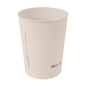 VERRES RÉUTILISABLES 500 ML Ø9/6,9x11,5 CM NATUREL RICE HUSK BIOCOMPOSITE (312 UNITÉ)