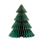 2 ARBRES DE NOËL DÉCORATION  120 G/M2 9x20/13x30 CM VERT PAPIER (1 UNITÉ)
