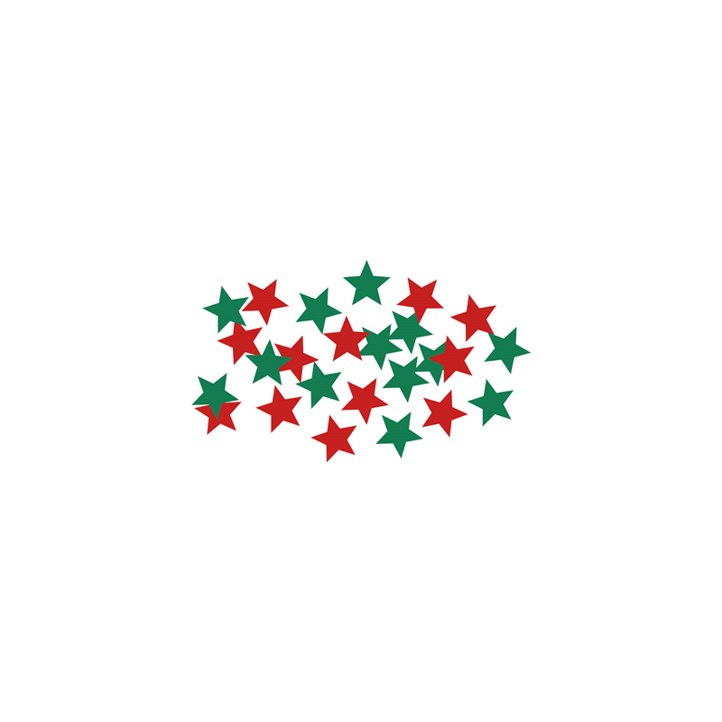 CONFETTI ÉTOILES  18 MM ASSORTI PET (24 UNITÉ)