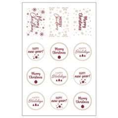 10 FEUILLES (12 U.) ÉTIQUETTES