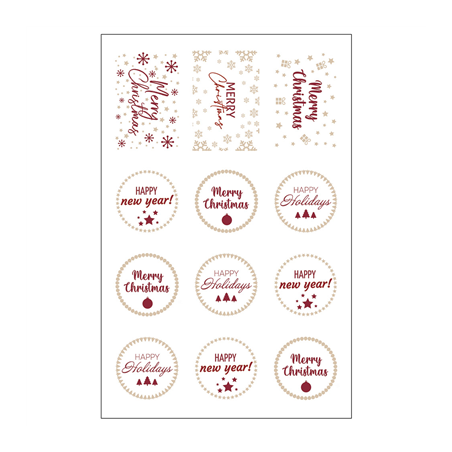 10 FEUILLES (12 U.) ÉTIQUETTES