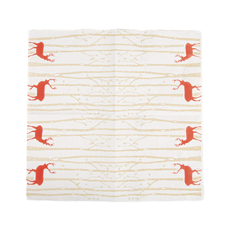 SERVIETTES "DOUBLE POINT" 'CARIBÚ' 18 G/M2 40x40 CM BLANC OUATE (1200 UNITÉ)