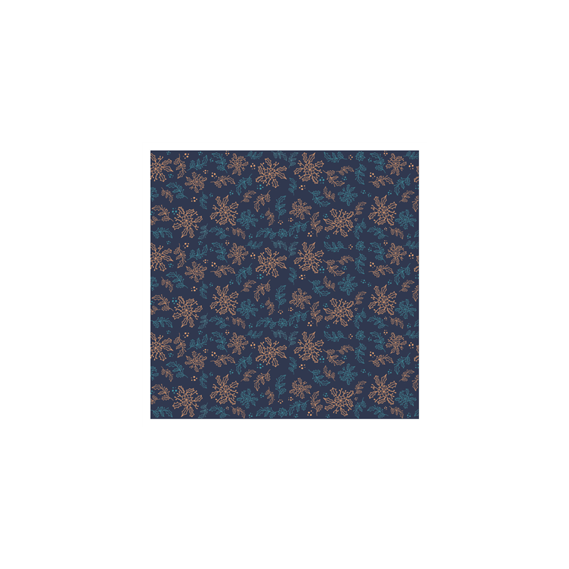 NAPPES PLIAGE M 'HOLLY' 55 G/M2 120x120 CM BLEU AIRLAID (200 UNITÉ)