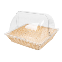 CORBEILLE SIMILAIRE OSIER AVEC COUPOLE