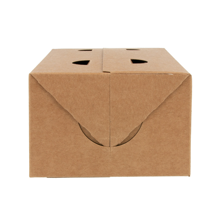 BOÎTES REPAS À EMPORTER 1 L 300 G/M2 11x18x7 CM MARRON CARTON (50 UNITÉ)