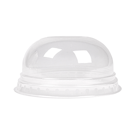 COUVERCLES COUPOLE AVEC ORIFICE POUR 224.01  Ø 8,5x4,2 CM TRANSPARENT PLA (800 UNITÉ)