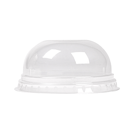COUVERCLES COUPOLE SANS ORIFICE POUR 224.01  Ø 8,5x4,2 CM TRANSPARENT PLA (800 UNITÉ)