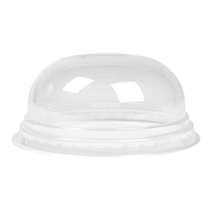 COUVERCLES COUPOLE SANS ORIFICE POUR 224.02  Ø 9,5x4,4 CM TRANSPARENT PLA (800 UNITÉ)