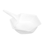 RÉCIPIENTS HEXAGONALES 'BIONIC'  5,5x1,5 CM BLANC BAGASSE (1000 UNITÉ)