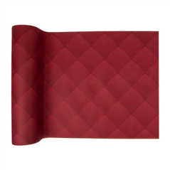 "TÊTE-À-TÊTE" PRÉ. 120CM (20 FEU.) 'RHOMBUS' 55 G/M2 0,40x24 M BORDEAUX AIRLAID (6 UNITÉ)