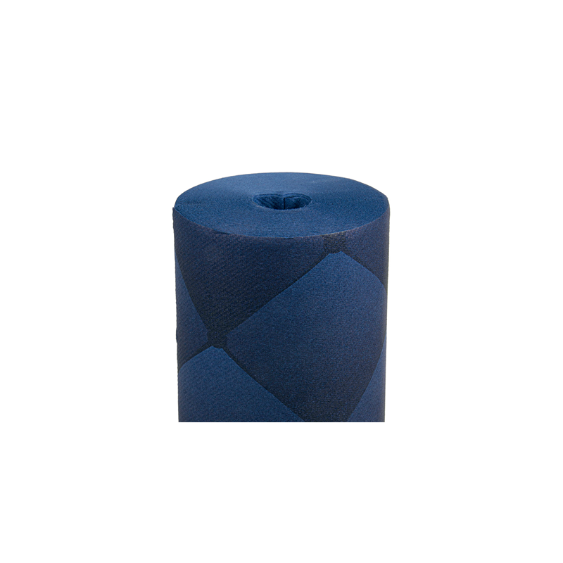 "TÊTE-À-TÊTE" PRÉ. 120CM (20 FEU.) 'RHOMBUS' 55 G/M2 0,40x24 M BLEU MARINE AIRLAID (6 UNITÉ)