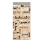 SACHETS INGRAISSABLES POUR SANDWICHES 'PAROLE' 40+20 G/M2 12+4x26 CM MARRON KRAFT + ALUMINIUM (500 UNITÉ)
