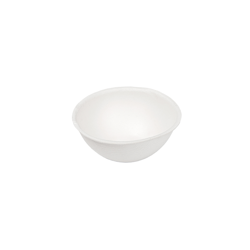 RÉCIPIENTS RONDS 'BIONIC'  Ø 7,5x3 CM BLANC BAGASSE (1000 UNITÉ)