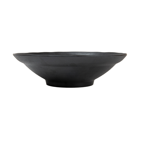 BOLS 'ASAMI WARE' 2200 ML Ø 30,5x8,5 CM NOIR MÉLAMINE (4 UNITÉ)