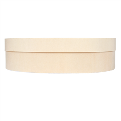 MINI BOÎTE OVALE AVEC COUVERCLE  19,5x14,5x5 CM NATUREL BOIS (20 UNITÉ)