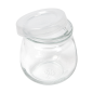 POT AVEC COUVERCLE 'WAKI GLASS' 120 ML Ø 6,5x6,6 CM TRANSPARENT VERRE (96 UNITÉ)