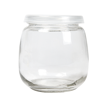 POT AVEC COUVERCLE 'WAKI GLASS' 300 ML Ø 8,4x8,7 CM TRANSPARENT VERRE (48 UNITÉ)