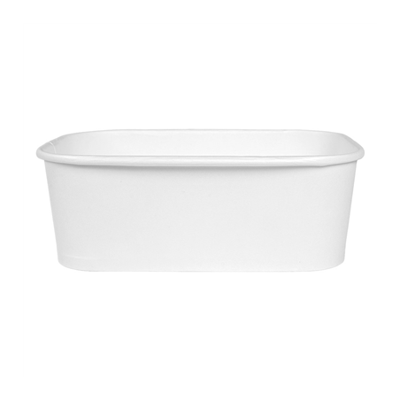RÉCIPIENTS RECTANGULAIRES 750 ML 320 + 30 PE G/M2 17,3x12,3x5,7 CM BLANC KRAFT (300 UNITÉ)