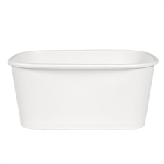 RÉCIPIENTS RECTANGULAIRES 1000 ML 320 + 30 PE G/M2 17,3x12,3x7,5 CM BLANC KRAFT (300 UNITÉ)