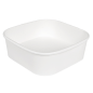 RÉCIPIENTS CARRÉS 1000 ML 320 + 26 PE G/M2 16,7x16,7x5,5 CM BLANC KRAFT (300 UNITÉ)