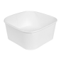 RÉCIPIENTS CARRÉS 1230 ML 320 + 26 PE G/M2 16,7x16,7x6,6 CM BLANC KRAFT (300 UNITÉ)
