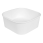RÉCIPIENTS CARRÉS 1410 ML 320 + 26 PE G/M2 16,7x16,7x7,5 CM BLANC KRAFT (300 UNITÉ)