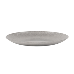 ASSIETTES PLATES 'ARTINOX'  Ø13x1,3 CM ARGENTE INOX (10 UNITÉ)