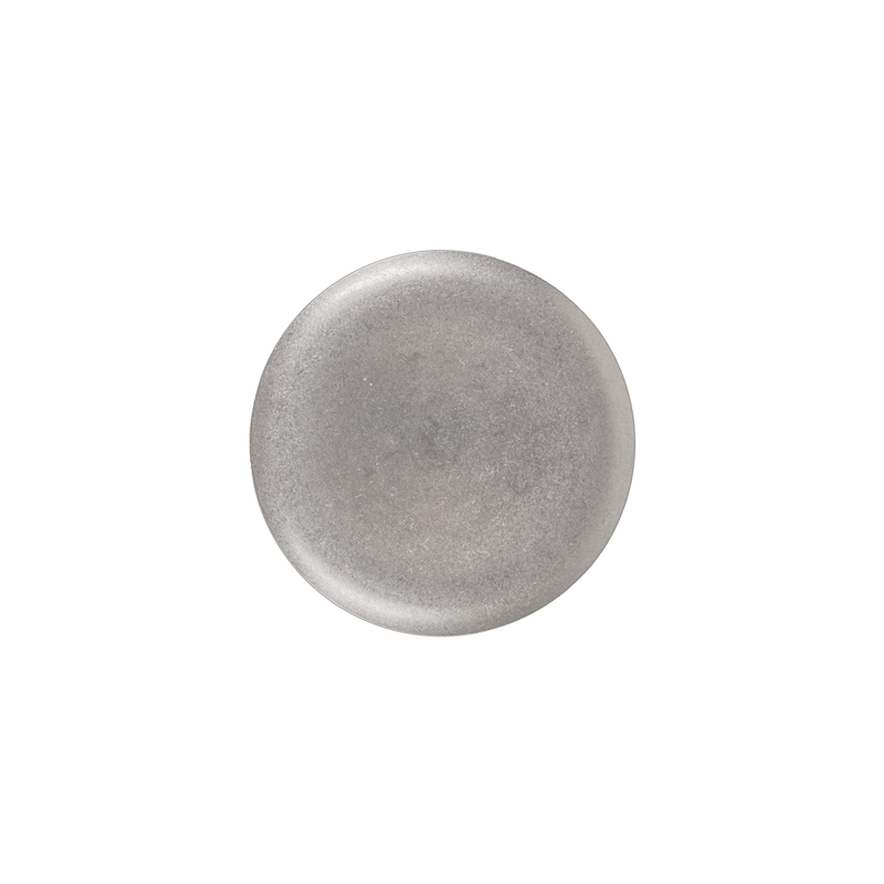 ASSIETTES PLATES 'ARTINOX'  Ø21x1,5 CM ARGENTE INOX (10 UNITÉ)