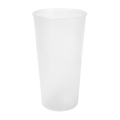 VERRES RÉUTILISABLES 400 ML Ø7,6/5,4x13,9 CM TRANSLUCIDE PP (500 UNITÉ)