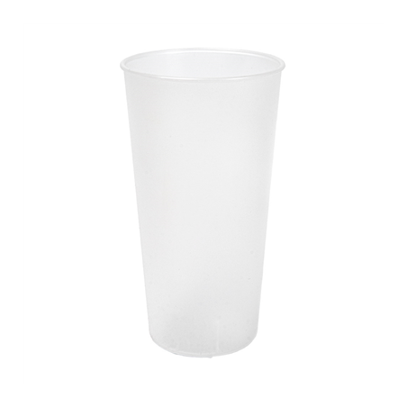 VERRES RÉUTILISABLES 400 ML Ø7,6/5,4x13,9 CM TRANSLUCIDE PP (500 UNITÉ)