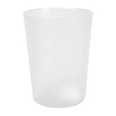 VERRES RÉUTILISABLES 500 ML Ø9/7x11,8 CM TRANSLUCIDE PP (312 UNITÉ)